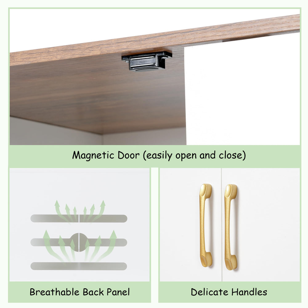 Gitelsnour litter box enclosure large dimensions fit bigger litter boxes for versatility