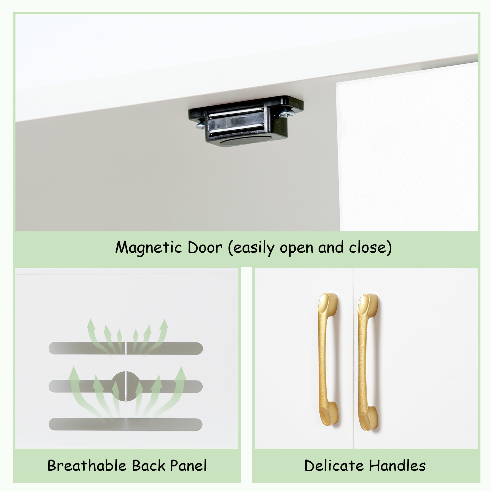 Gitelsnour litter enclosure supports left or right entry for space adaptation.