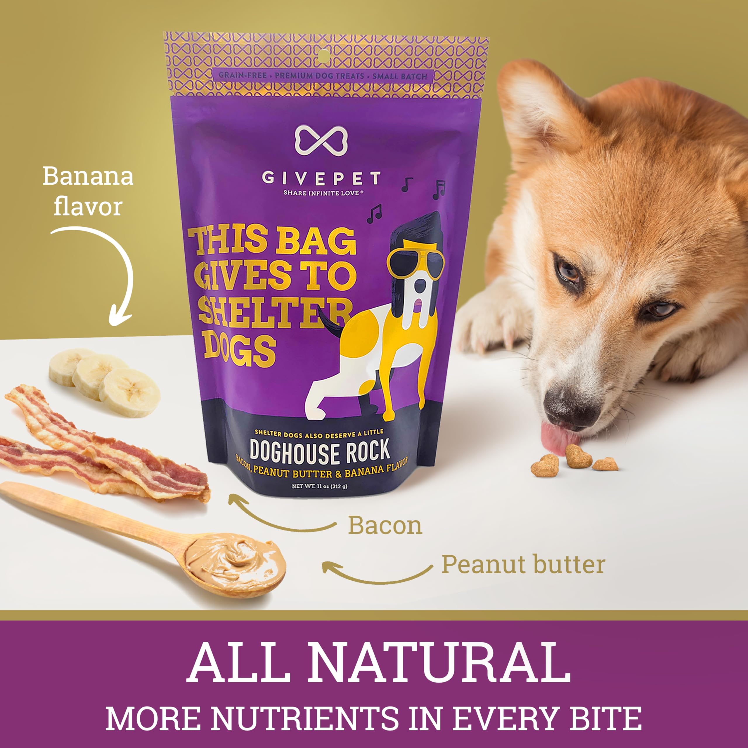 GivePet Doghouse Rock training treats in action for positive reinforcement