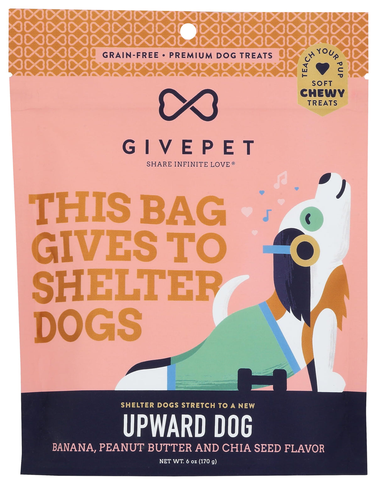 GivePet Upward Banana Bites — soft treats ideal for training rewards.