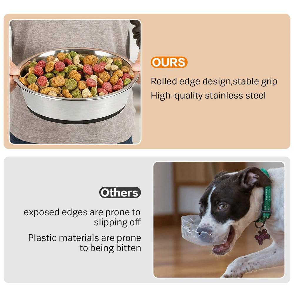 GIXSEGIE 4-cup capacity bowls ideal for small to medium dogs