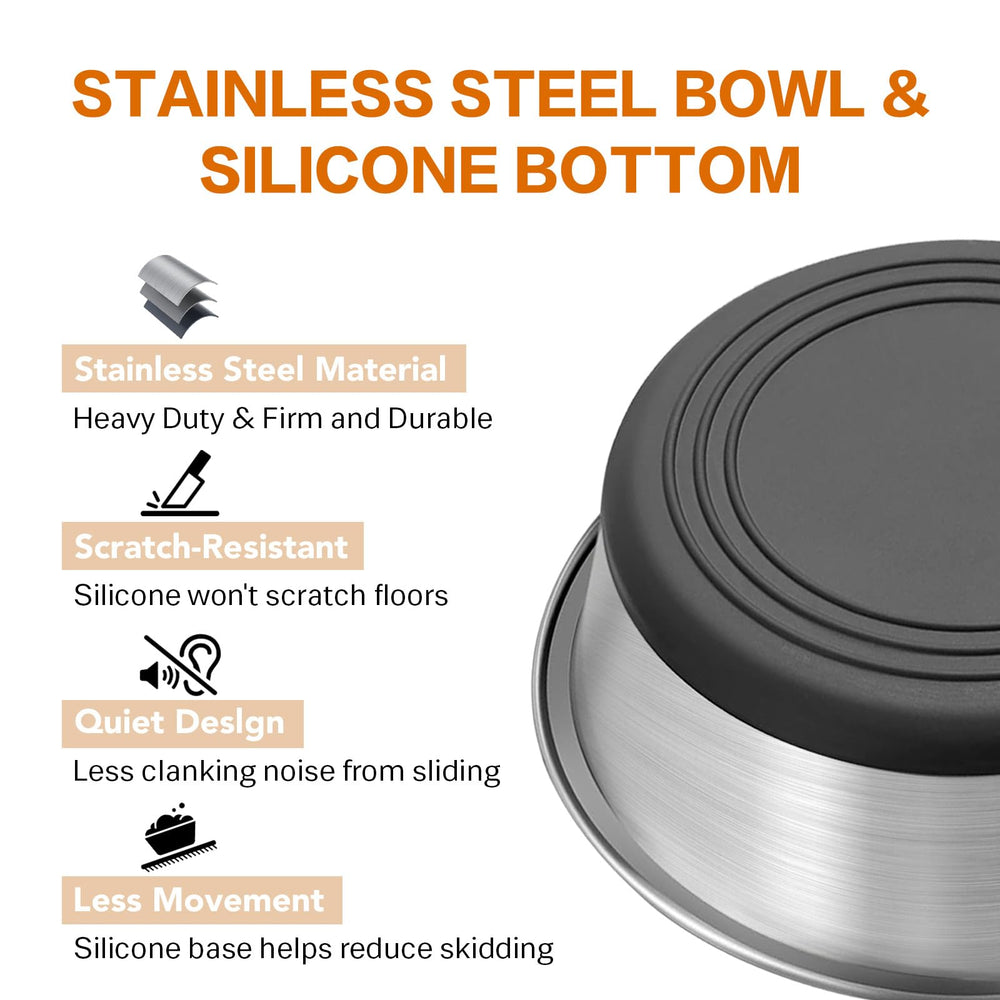 GIXSEGIE BPA-free dog bowls ensure safe, clean feeding routines
