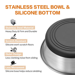 GIXSEGIE BPA-free dog bowls ensure safe, clean feeding routines