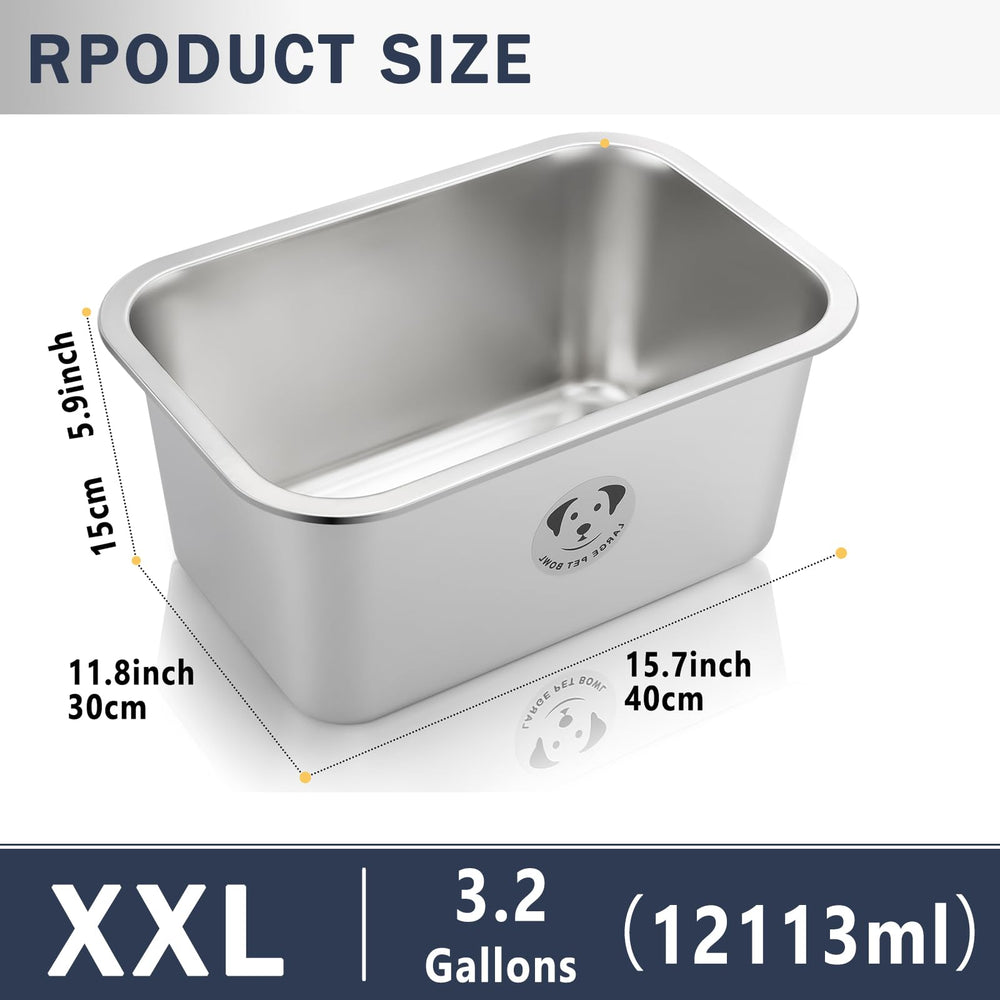 GIXSEGIE metal dog bowl is dishwasher safe for easy cleaning.