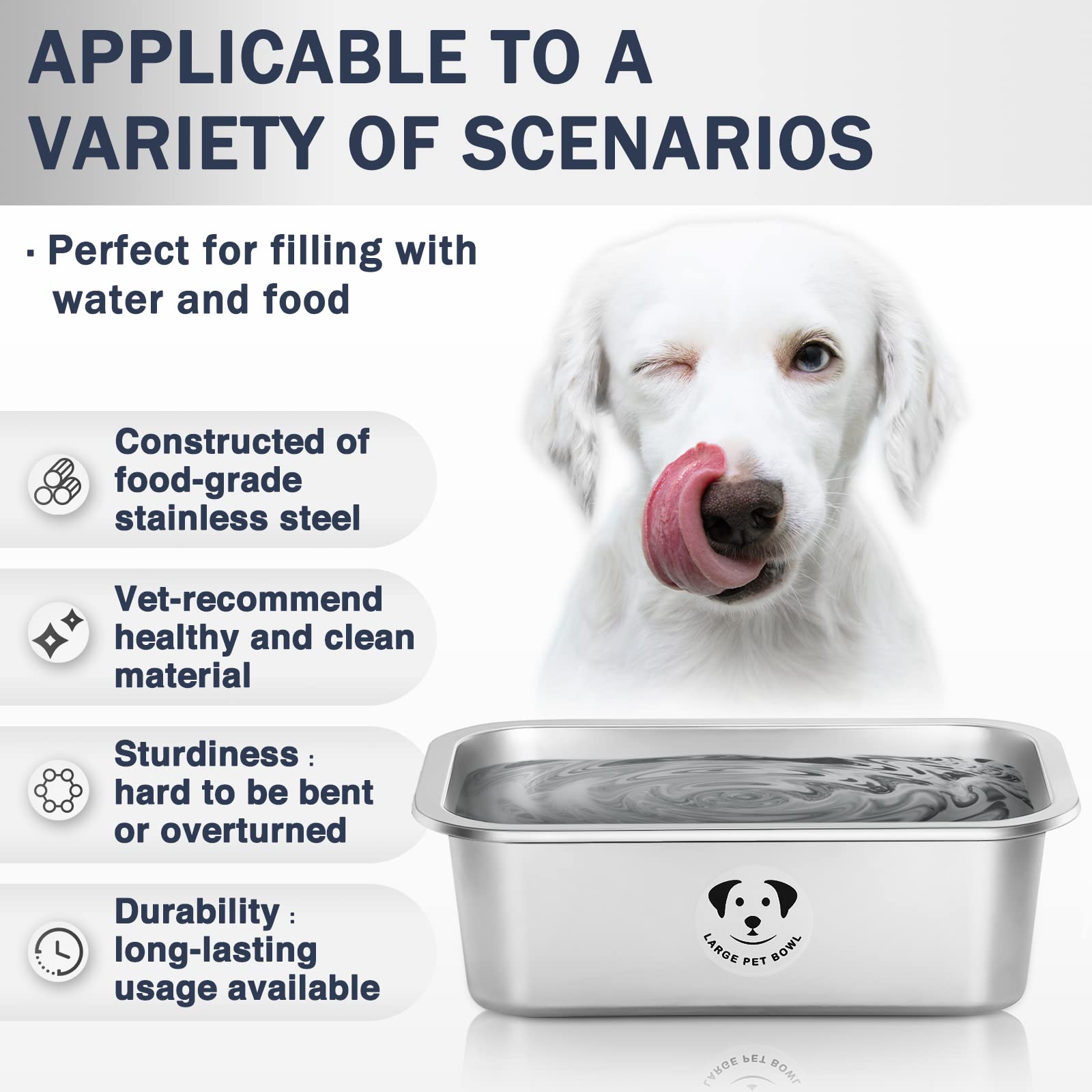 GIXSEGIE comedero doble uso para comida y agua, ideal para alimentar varias mascotas.