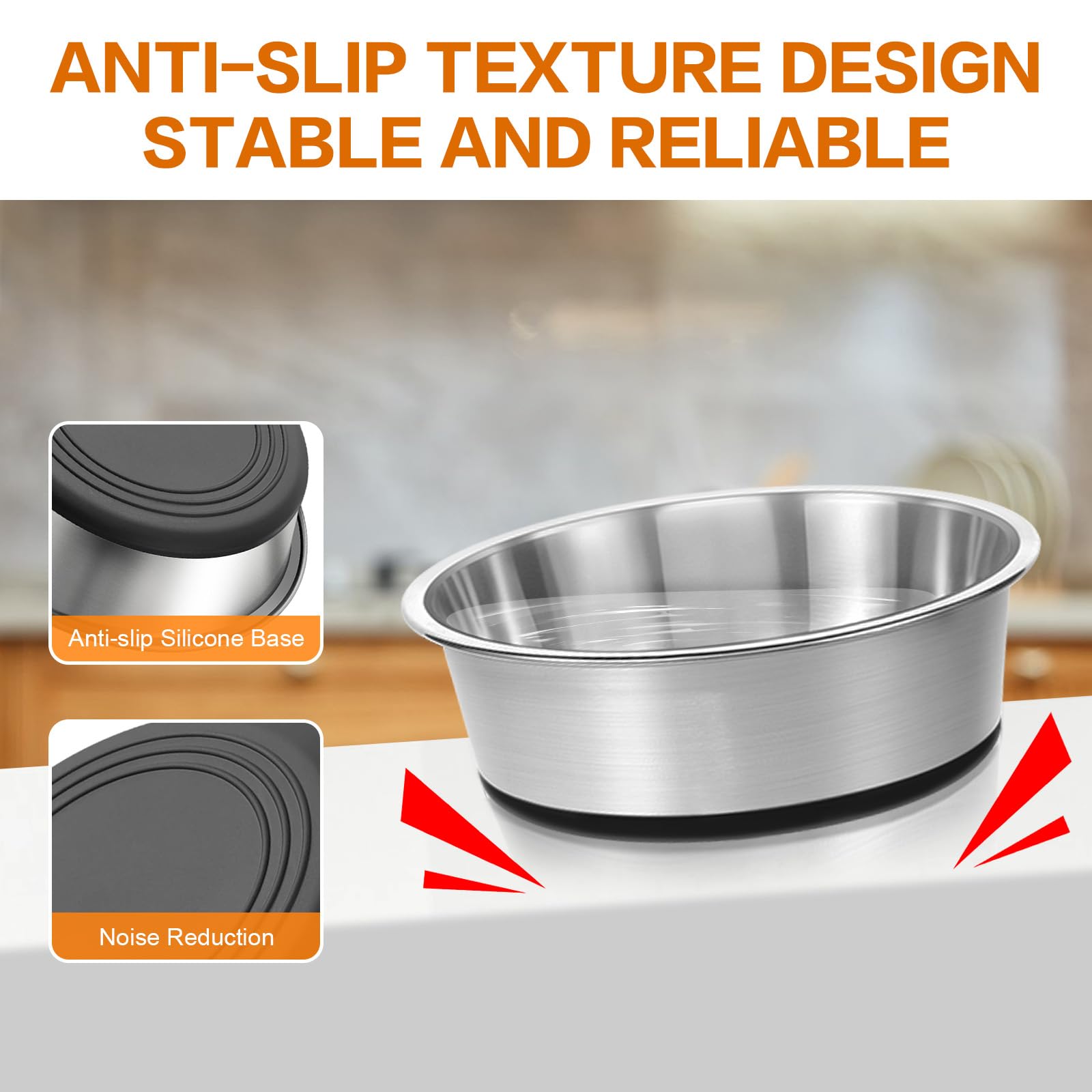 GIXSEGIE bowls with non-slip silicone base prevent spills during meals