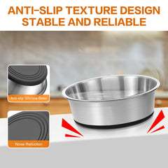 GIXSEGIE bowls with non-slip silicone base prevent spills during meals