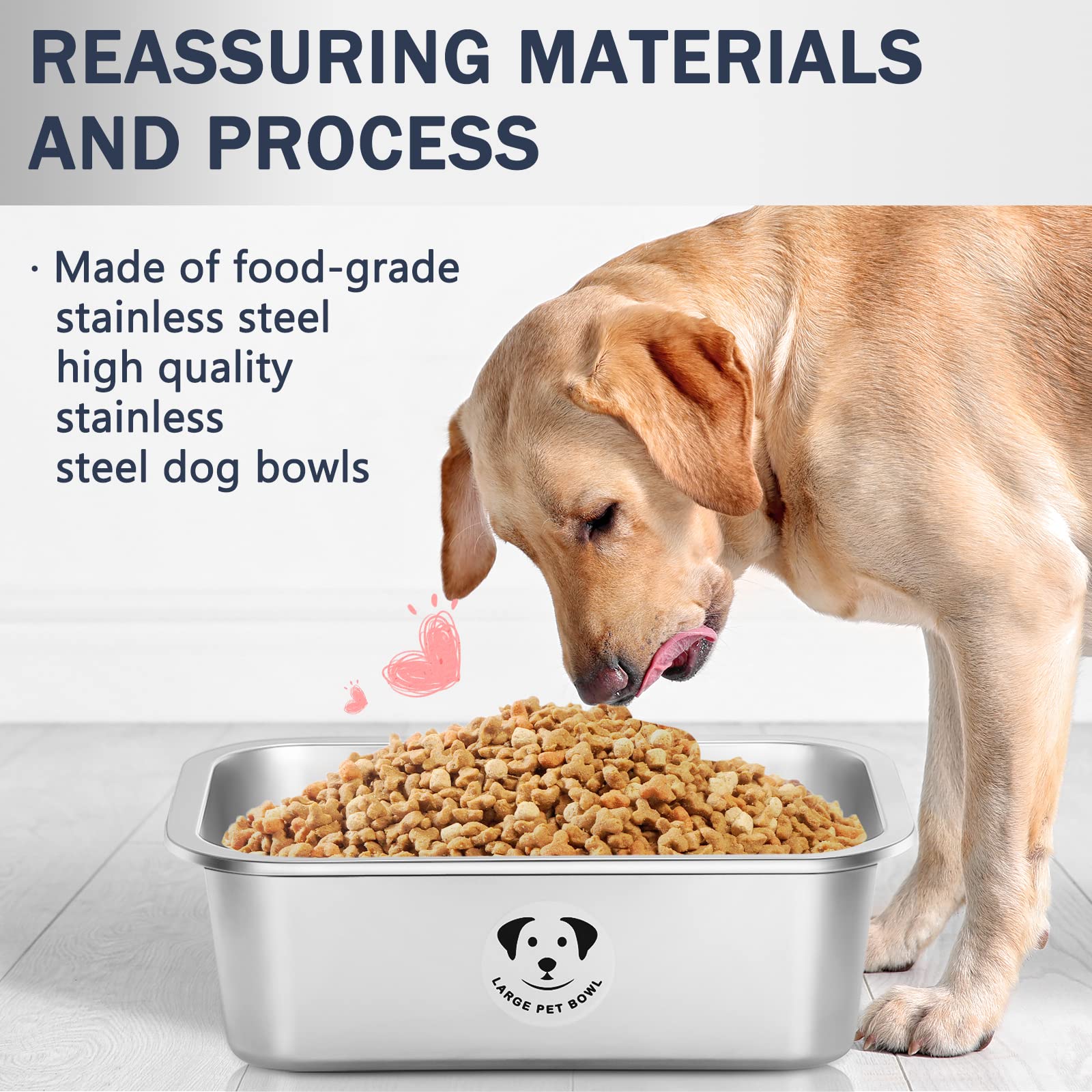 GIXSEGIE large-breed bowl suited for multi-dog households and shared feeding.