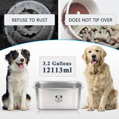 GIXSEGIE wide-opening bowl allows quick refills during meals.
