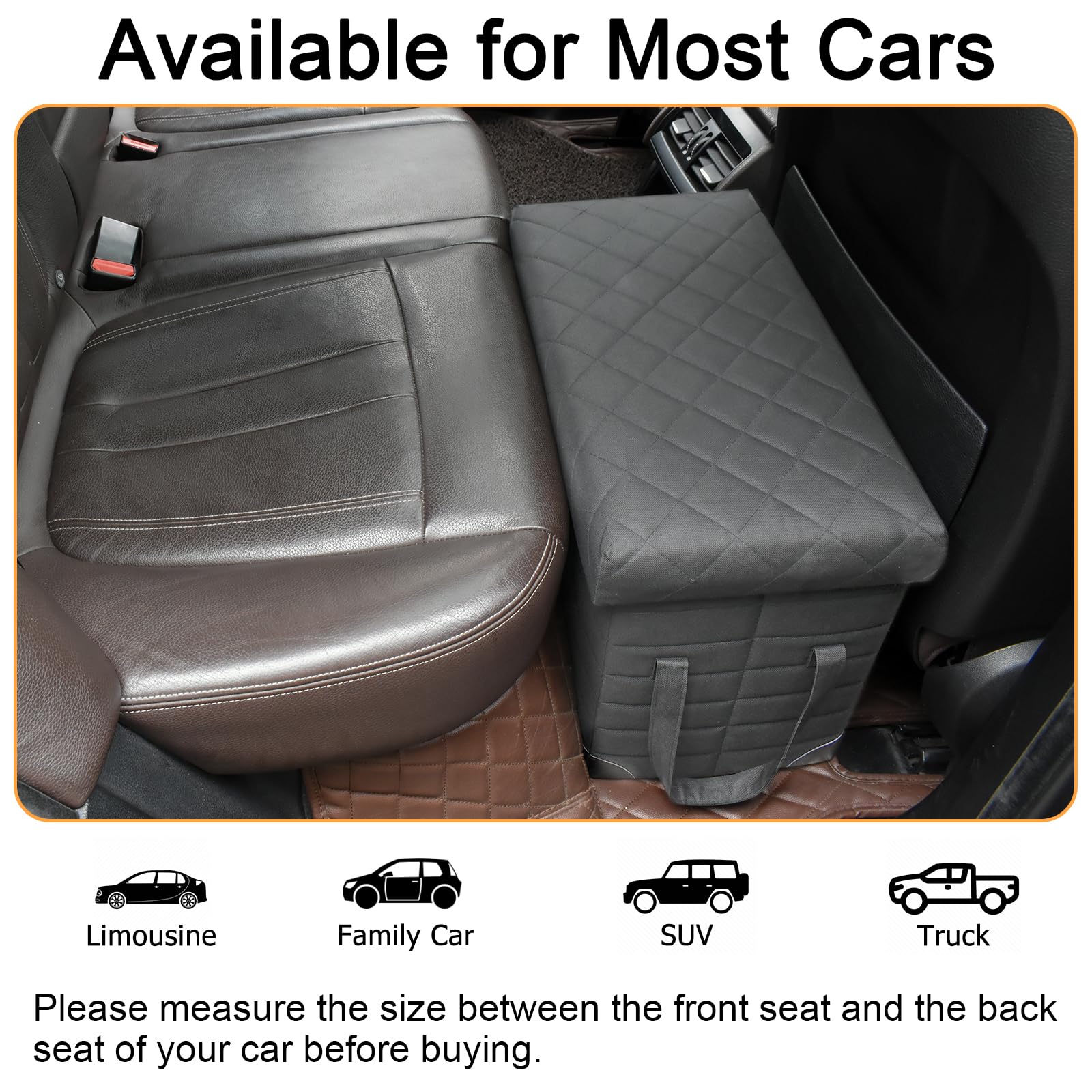 GJEASE compatible with back seat covers for full back-seat use.