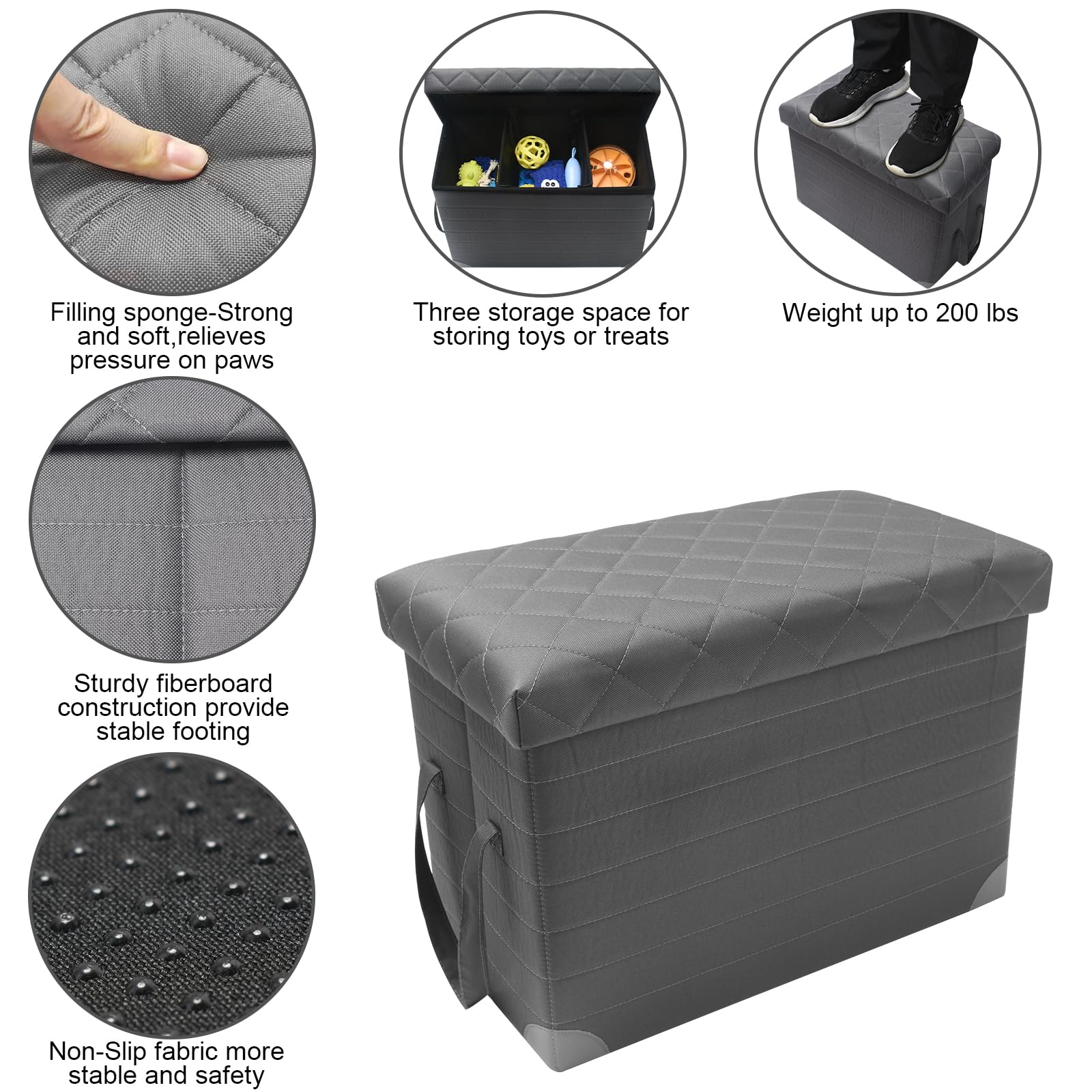 GJEASE back-seat extender features non-slip bottom for safer travels.