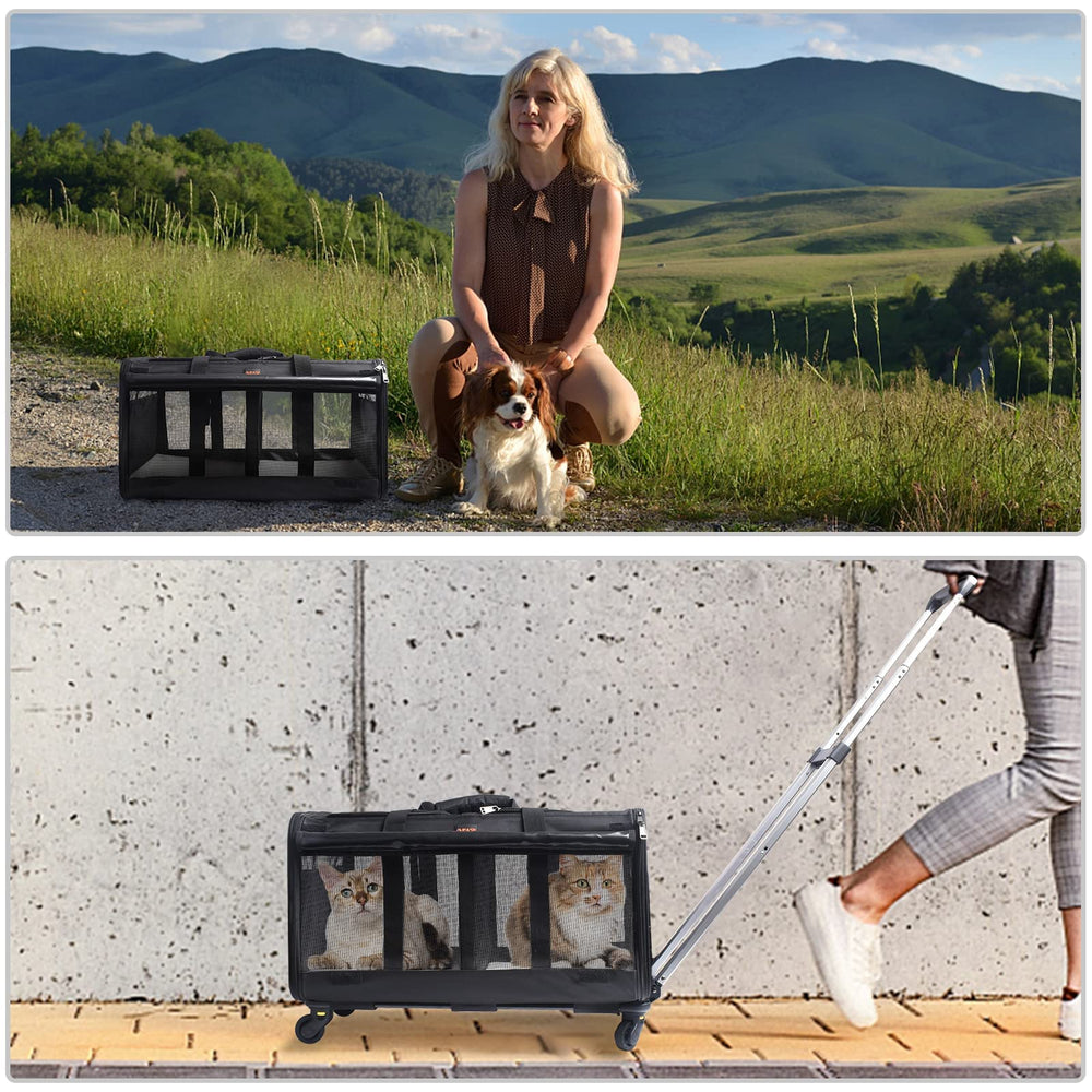 GJEASE Cat Rolling Carrier divider removal enables quick switches between configurations