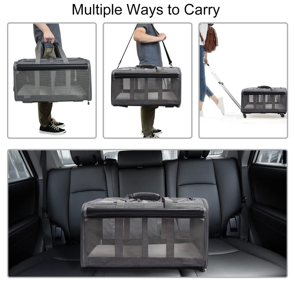 GJEASE carrier uses durable linen-polyester materials for balance of weight and durability.