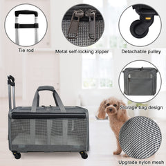 GJEASE carrier side pockets provide space for essentials during trips.