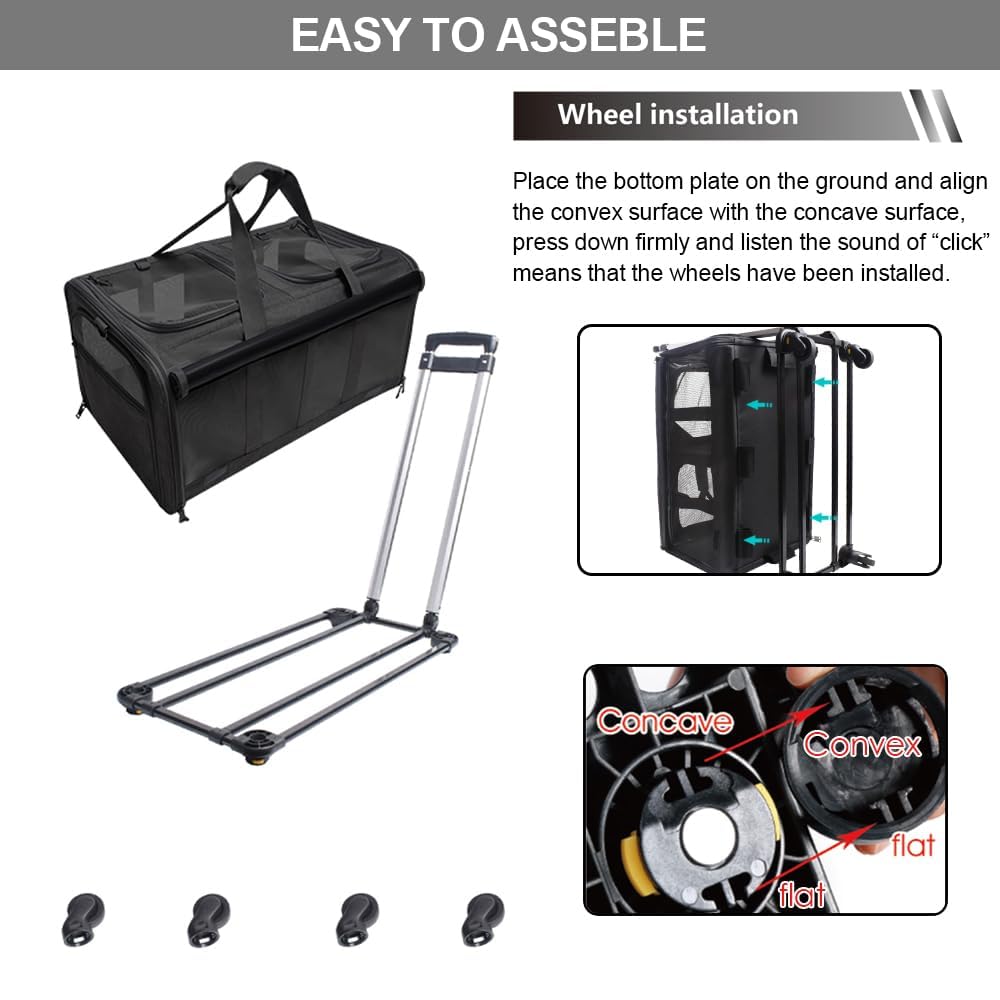 GJEASE carrier designed for travel readiness with multiple carry options.