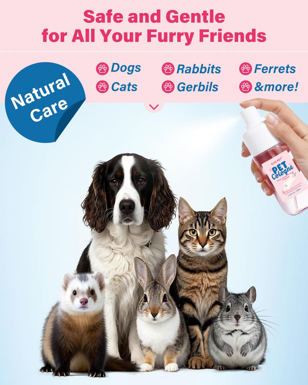GJYC PET deodorizing action supports longer-lasting freshness between baths