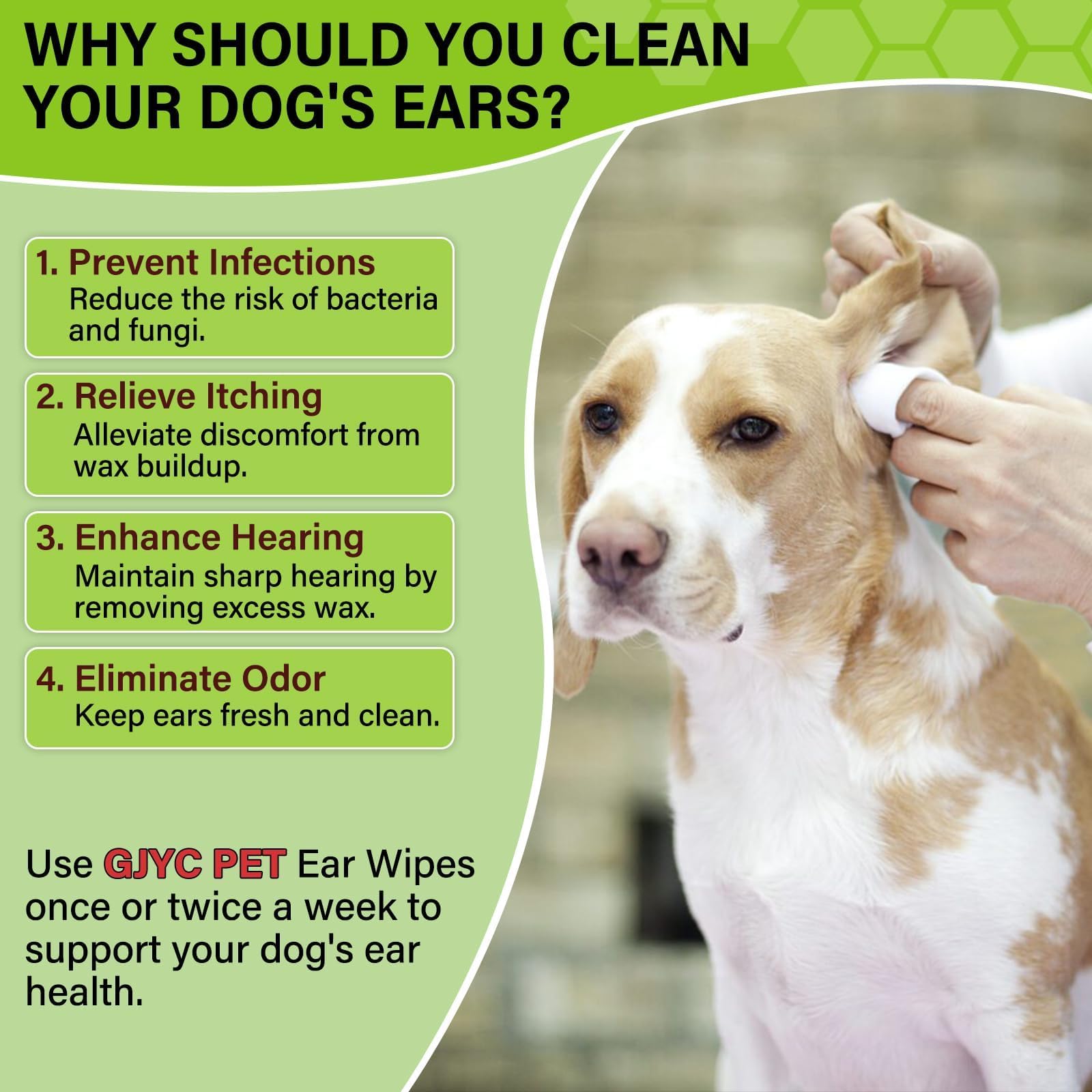 GJYC PET pearl-texture dots image emphasizing thicker wipes for thorough cleaning
