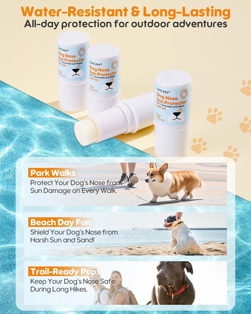 GJYC PET fragrance-free nose balm offers gentle protection for sensitive noses.