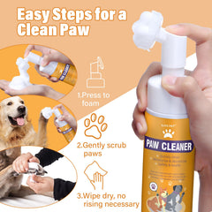 GJYC PET paw cleaner built-in scrubber boosts dirt removal.