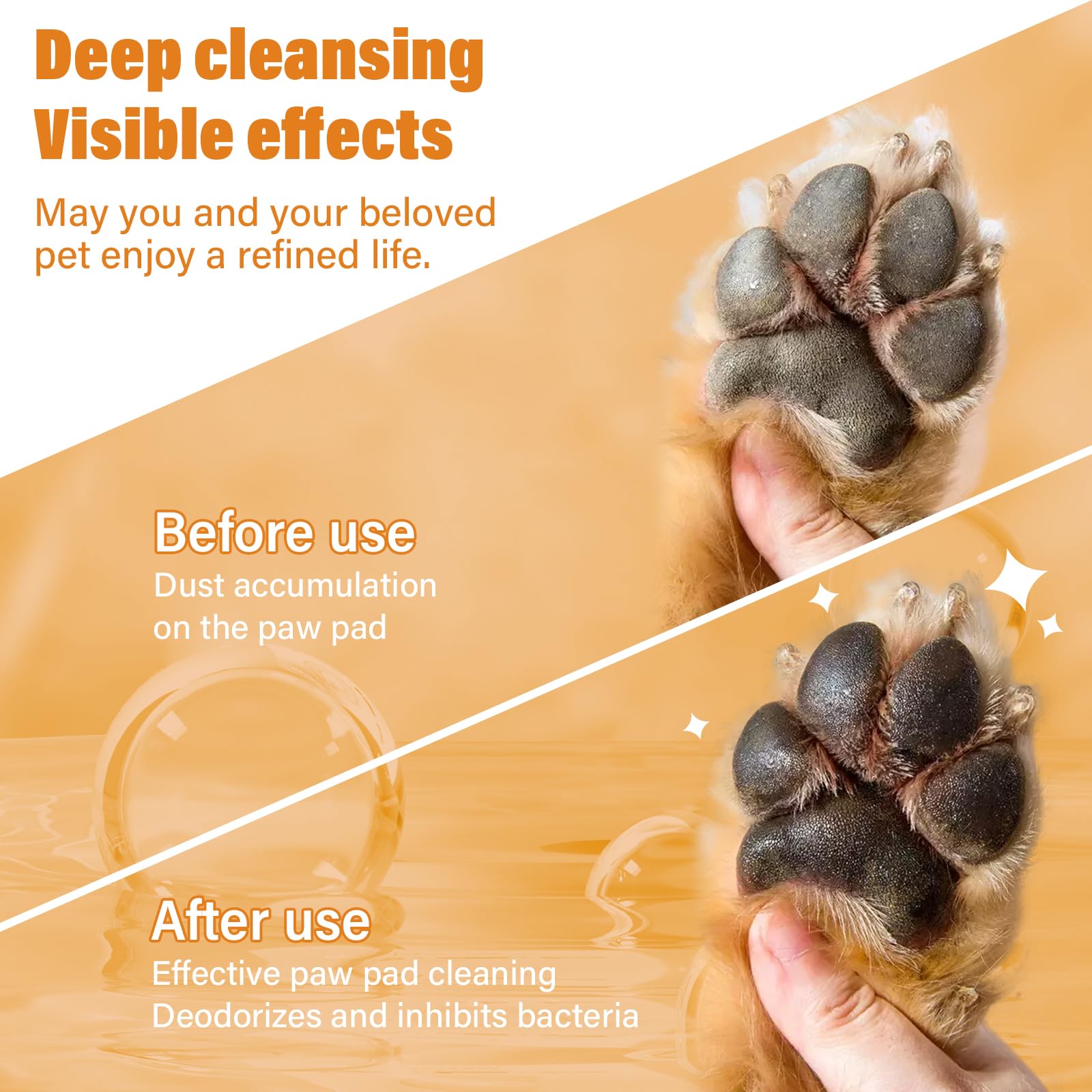 GJYC PET paw cleaner for all sizes fits small to large.