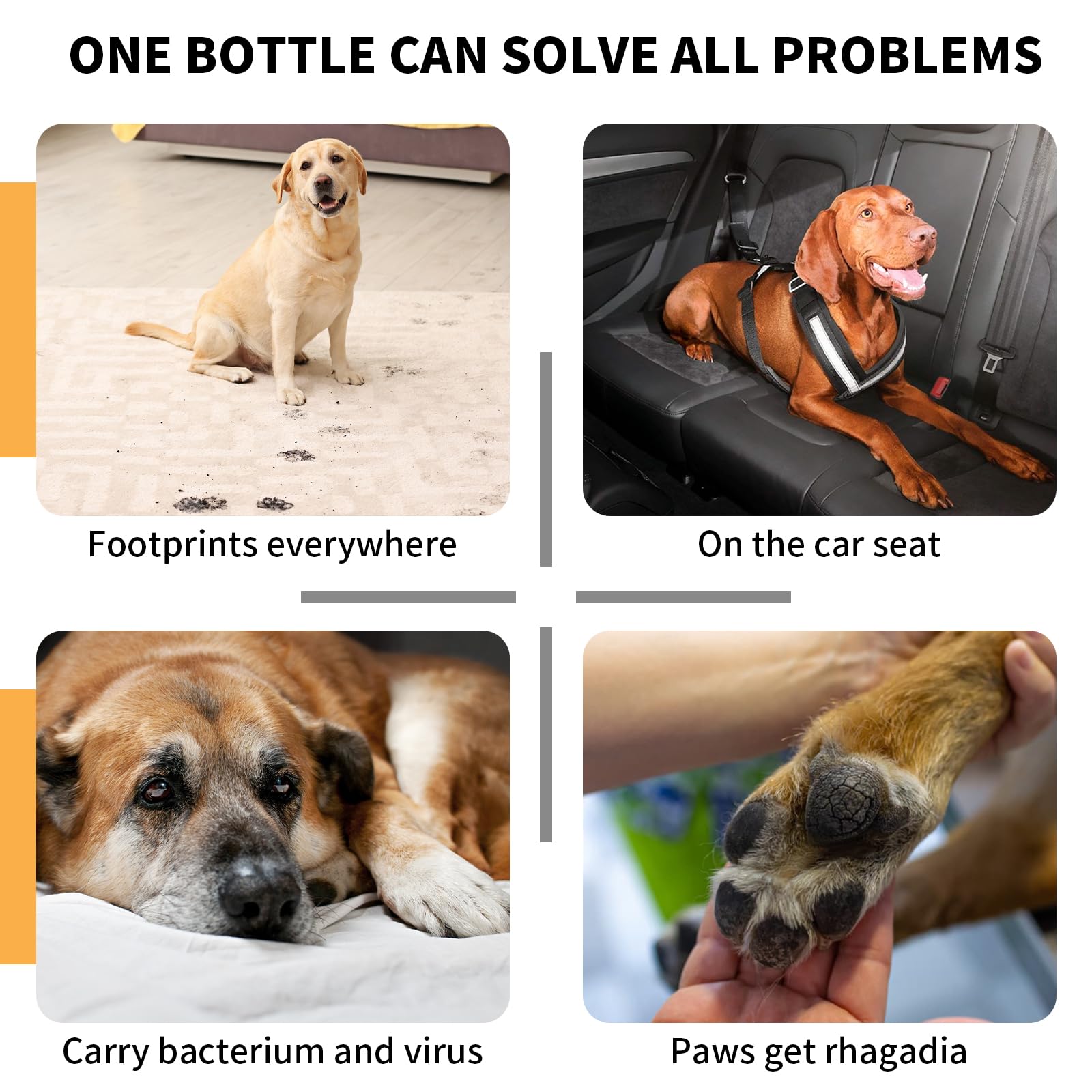 GJYC PET paw cleaner uses natural ingredients and is pH balanced.