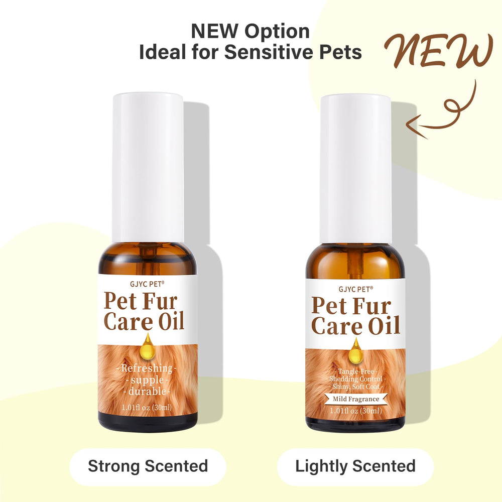 GJYC PET fur care oil brush application for easier detangling