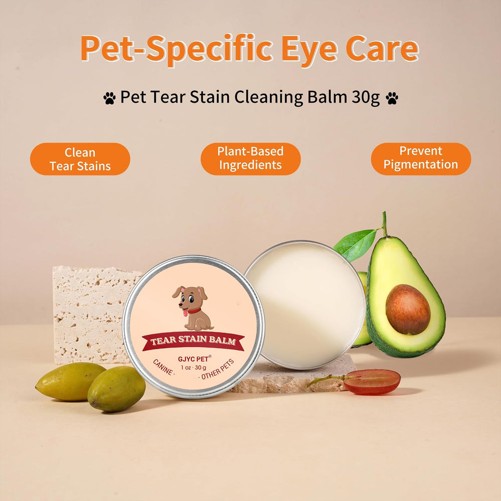GJYC PET tear-stain remover daily-use routine supports gentle eye care.