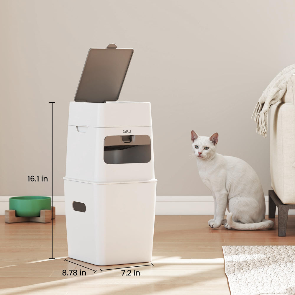 GKJ Cat Litter Trash Can bundled pack option for extended freshness.