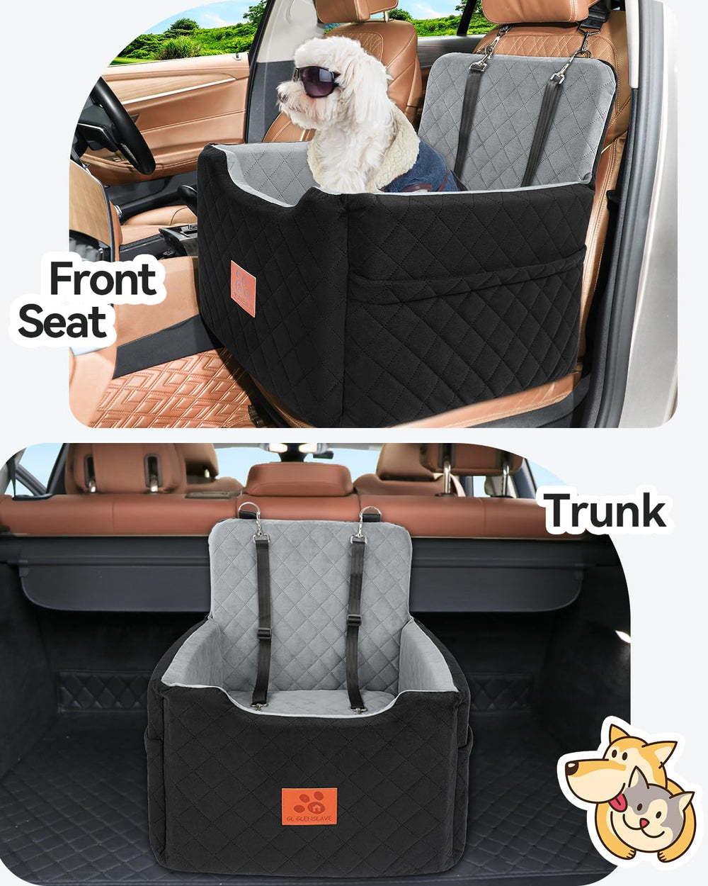 GL GLENSLAVE 50 cm square dimensions fit small to medium dogs.