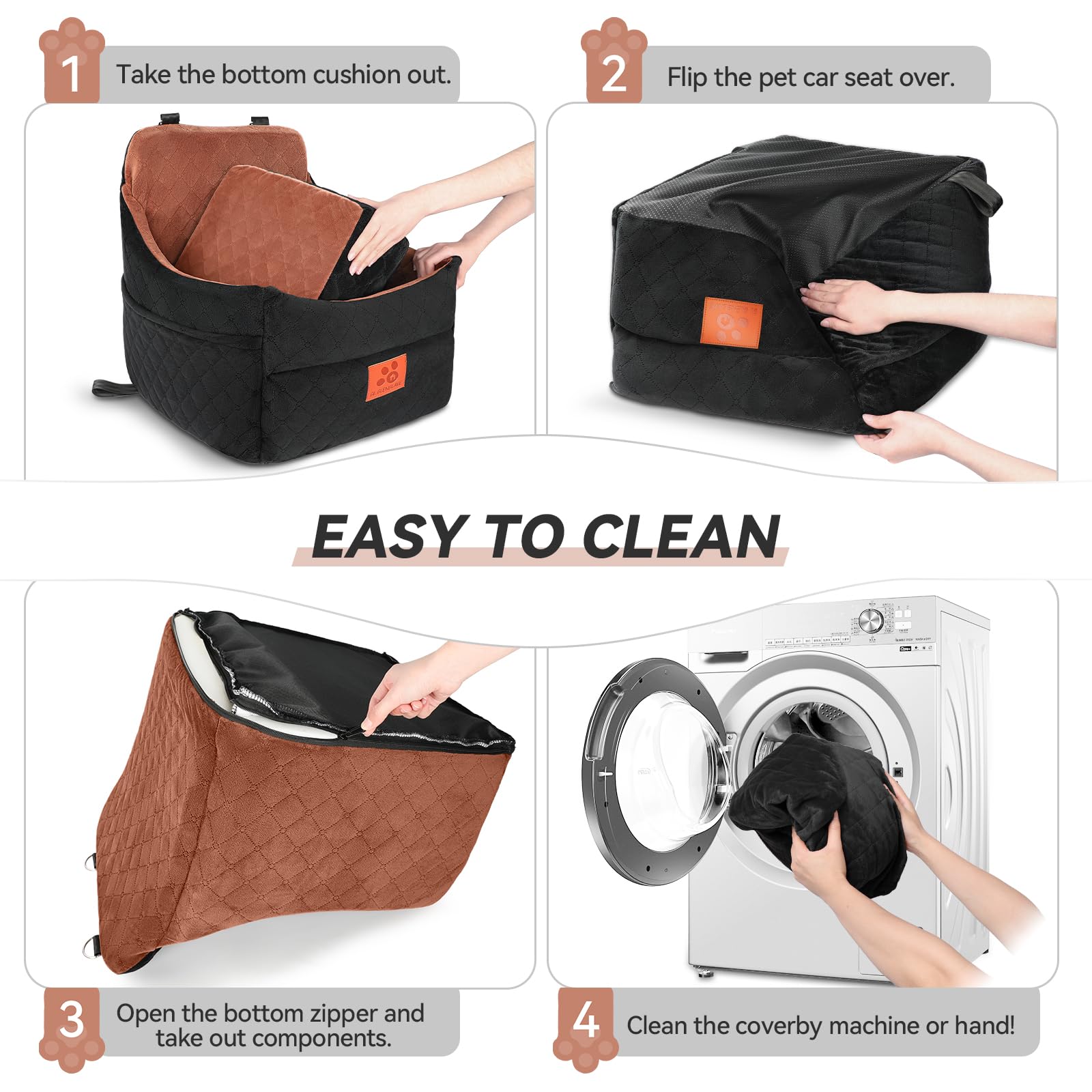 GL GLENSLAVE dog car seat color options black brown match interiors