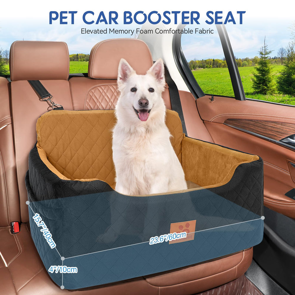 GL GLENSLAVE dog car seat with ample 70x50x41 cm space for larger dogs.