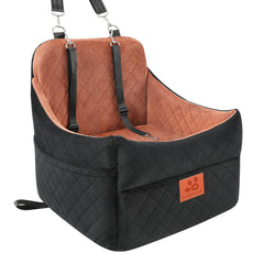 GL GLENSLAVE dog car seat front view shows secure fit for safe road trips