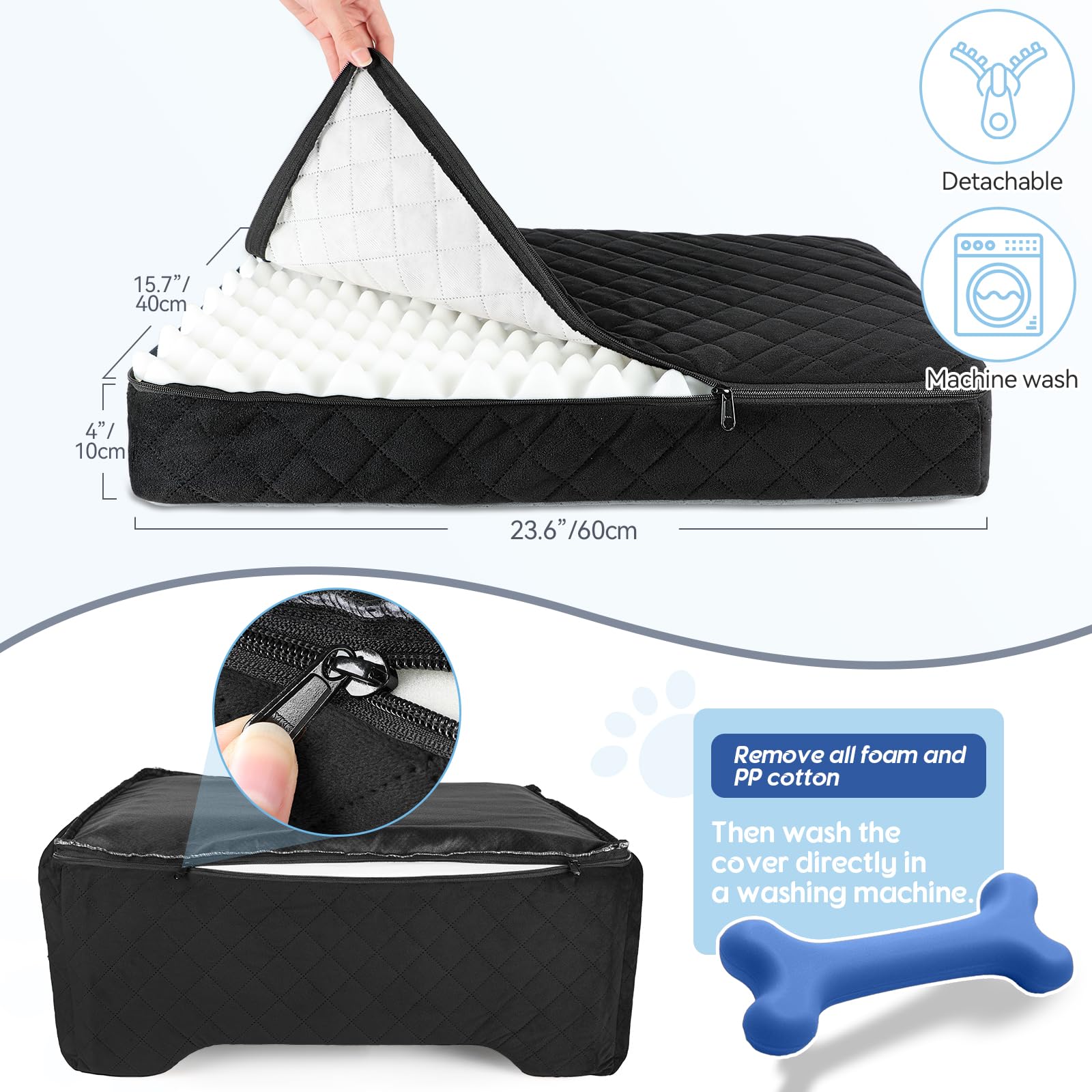 GL GLENSLAVE multipurpose dog bed converts to home or car use.