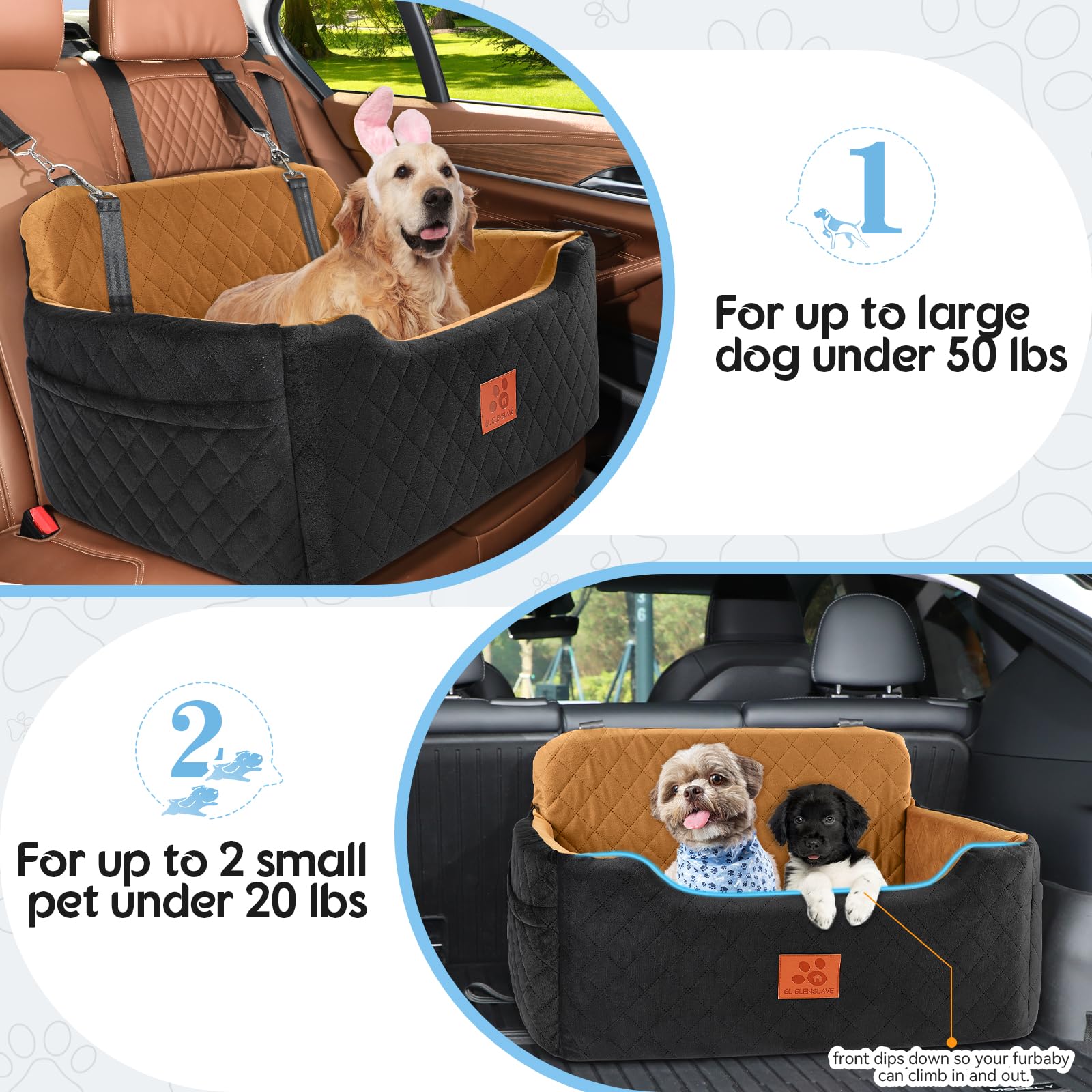 GL GLENSLAVE removable cover simplifies cleaning after trips.
