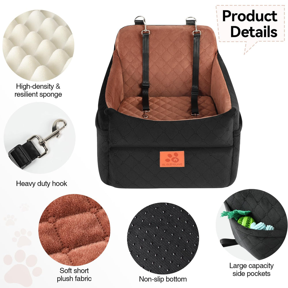 GL GLENSLAVE dog car seat removable foam base supports quick refreshing