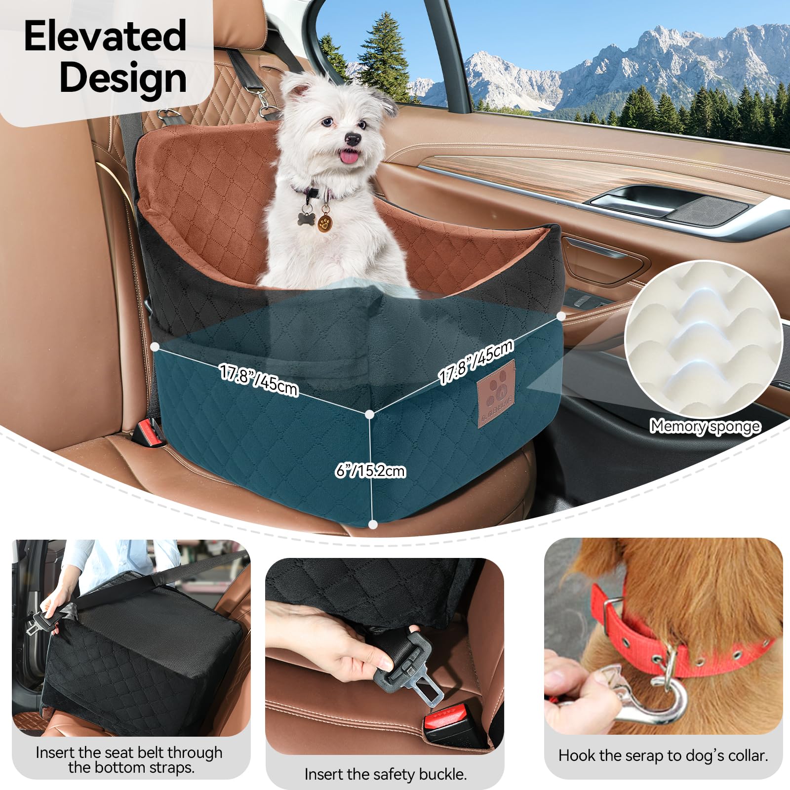 GL GLENSLAVE dog car seat washable cover simplifies cleaning after trips