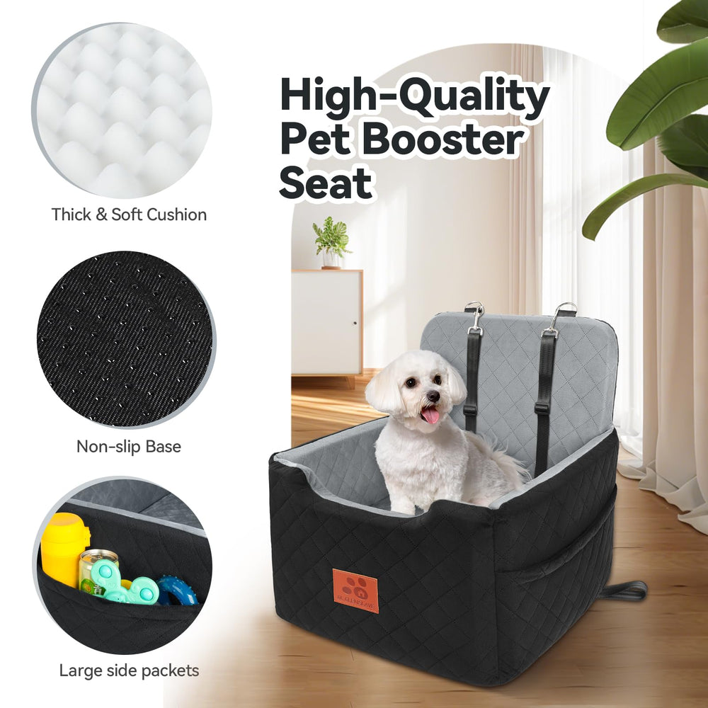 GL GLENSLAVE two safety belts secure your pet for safer rides.