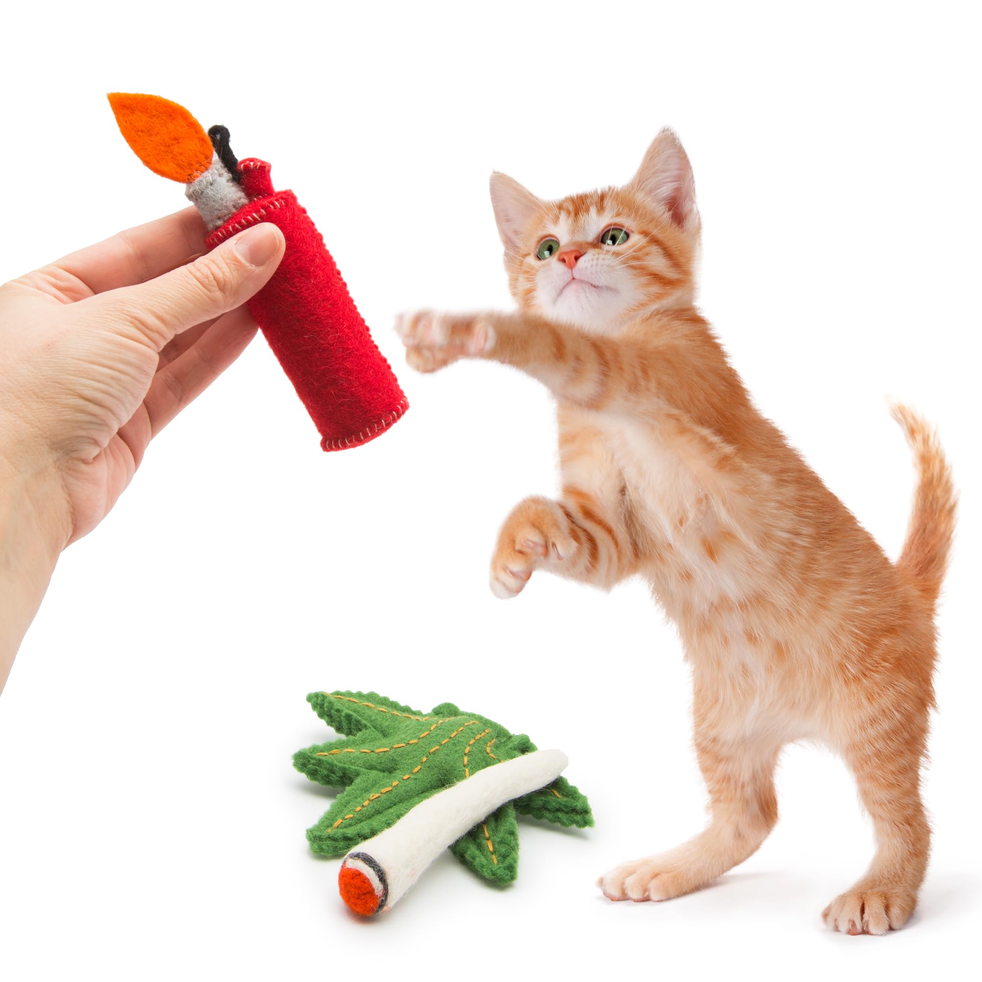 Glaciart One catnip lighter toy close-up encourages interactive play and mental stimulation.