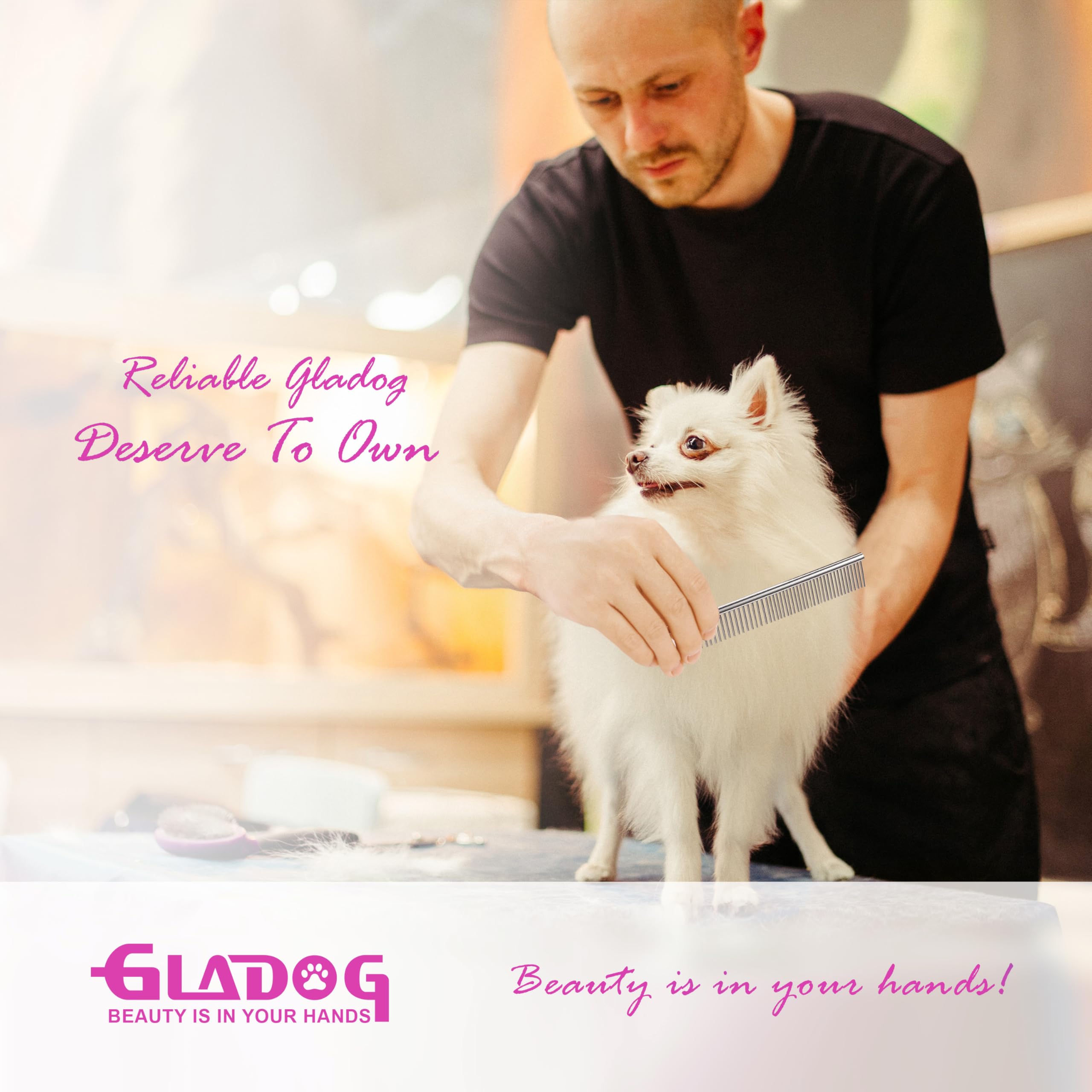 GLADOG leather case, organizers secure tools for quick sessions.