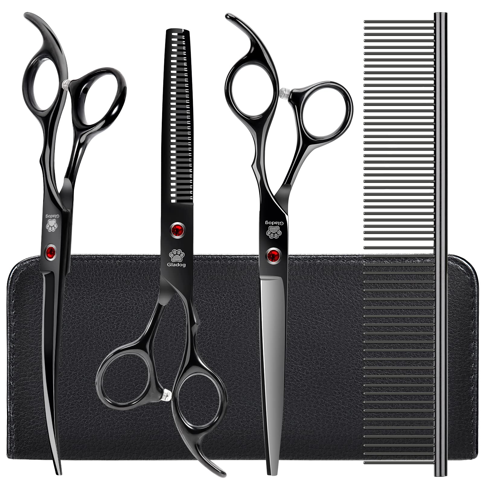 GLADOG thinning shear 7.3 inches delivers precise feathering and grooming control