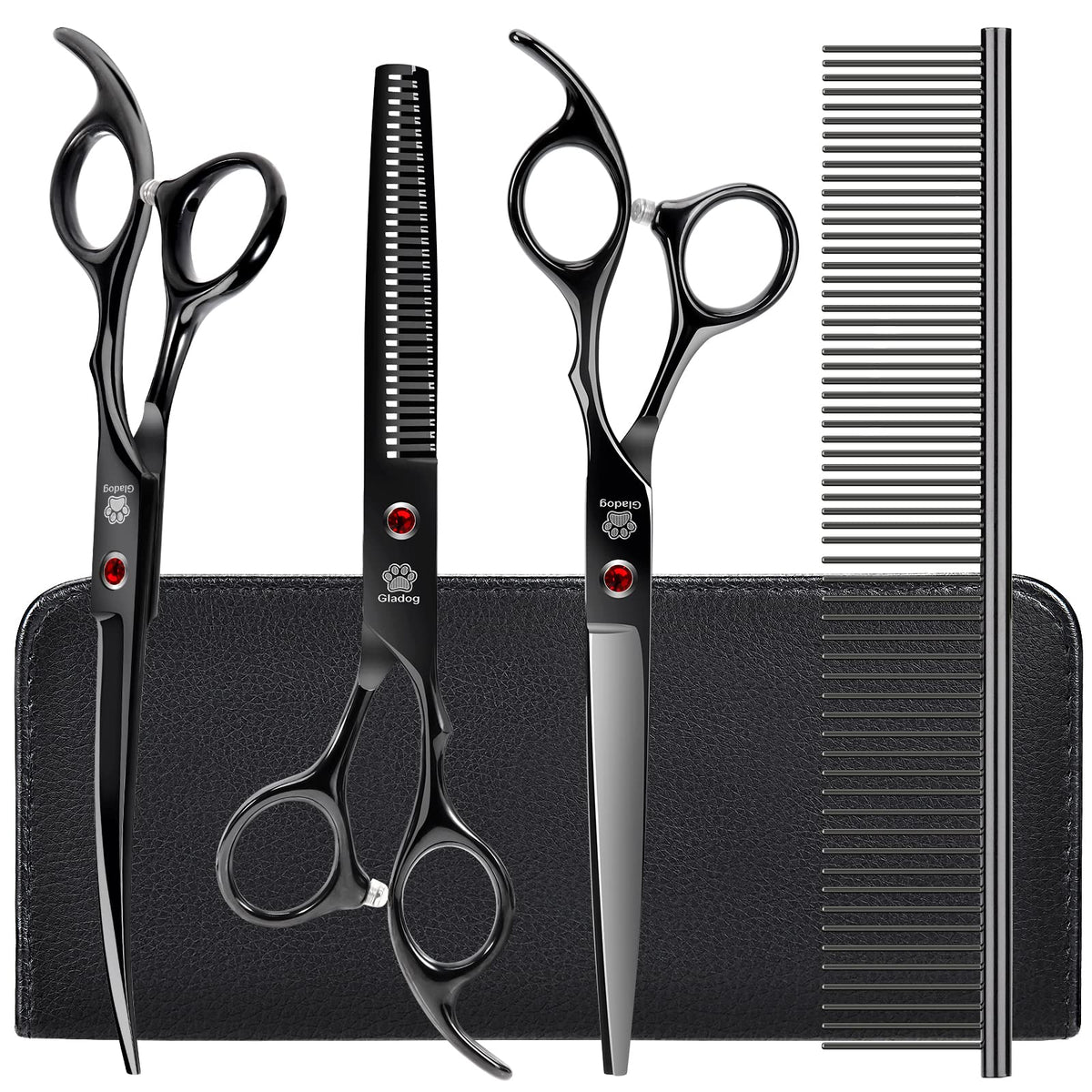 GLADOG thinning shear 7.3 inches delivers precise feathering and grooming control