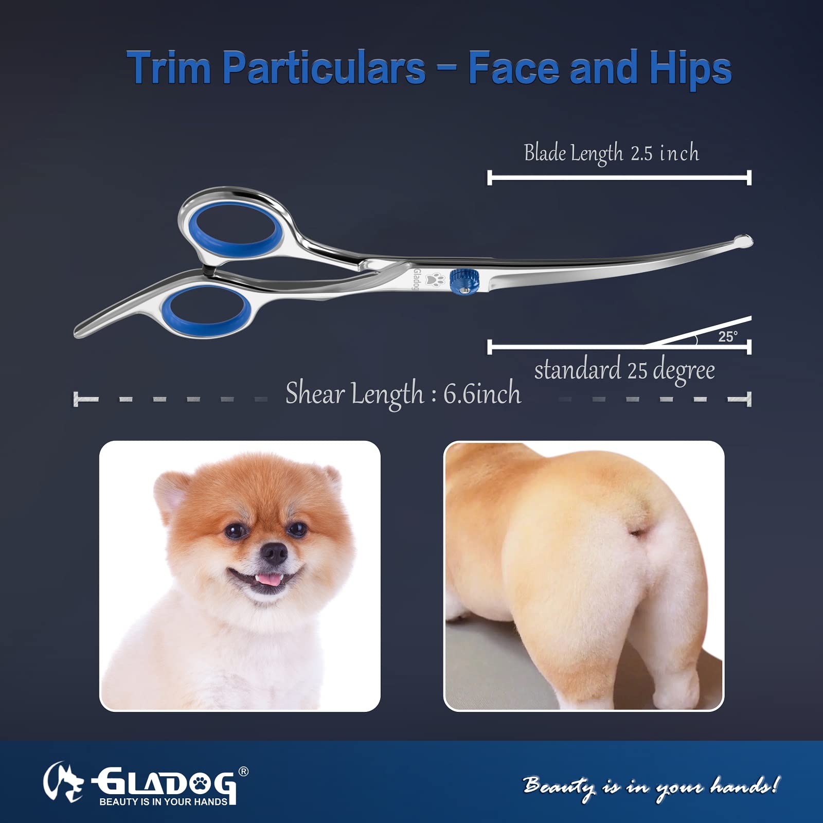 GLADOG ergonomic handles reduce hand fatigue during longer sessions.