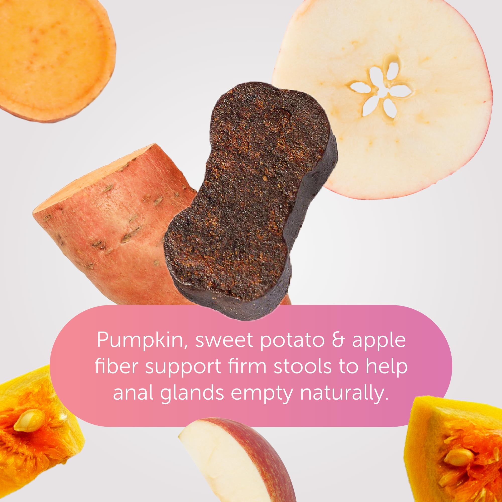 Gland-Ease small dog chews close-up texture highlights palatability and dosing ease
