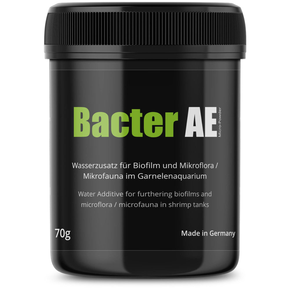 GlasGarten Bacter AE Content 70 g package highlights probiotic biofilm support