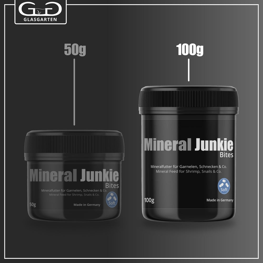 GlasGarten Mineral Junkie Bites in tank scene with invertebrates