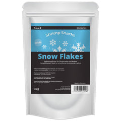 GlasGarten Snow Flakes 30g packaging for convenient between-meal shrimp snacking