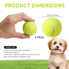 GLECTG durable chew-resistant mini balls for long-lasting fetch and bite-safe fun