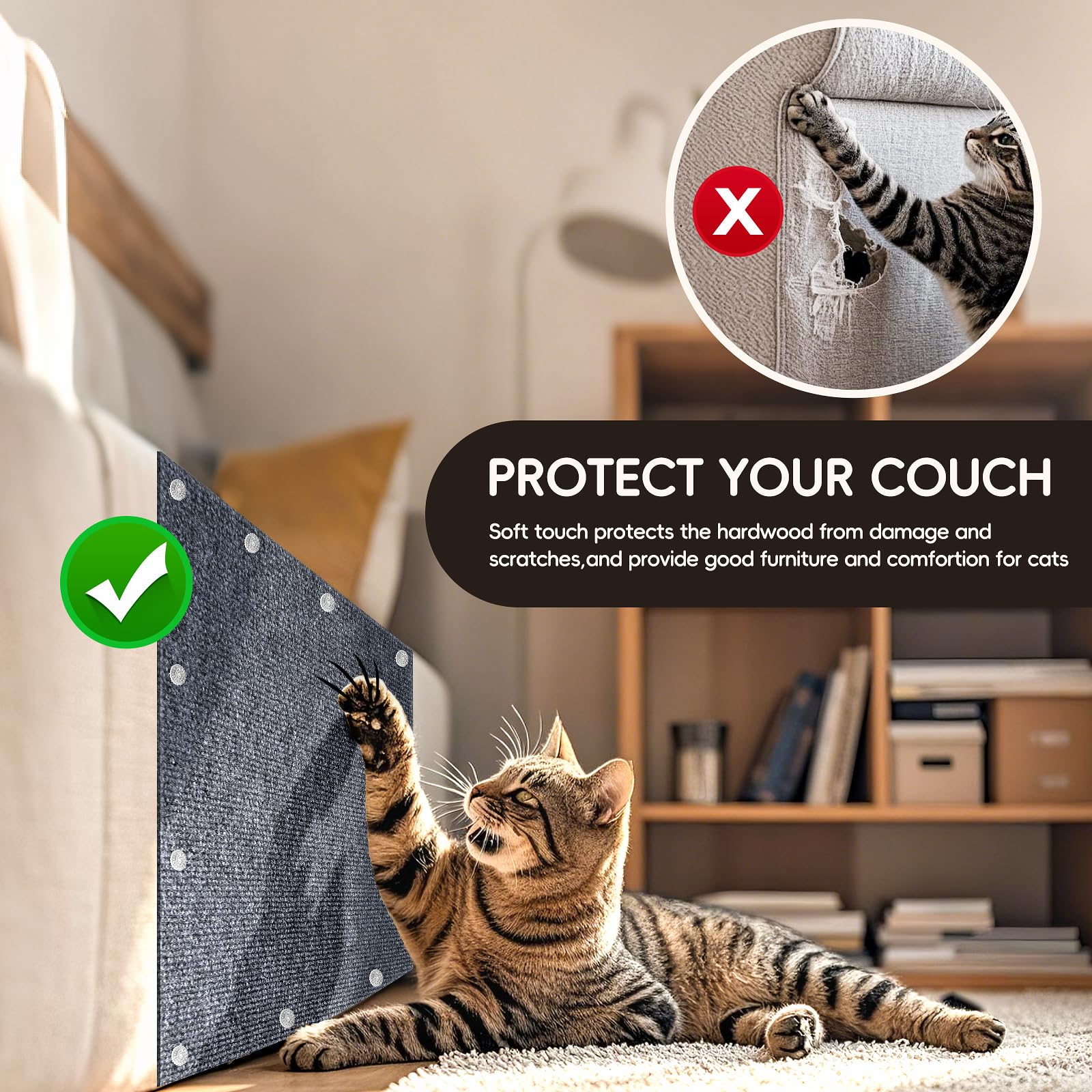 Gleedeal multi-purpose scratch protector for walls, armrests and surfaces