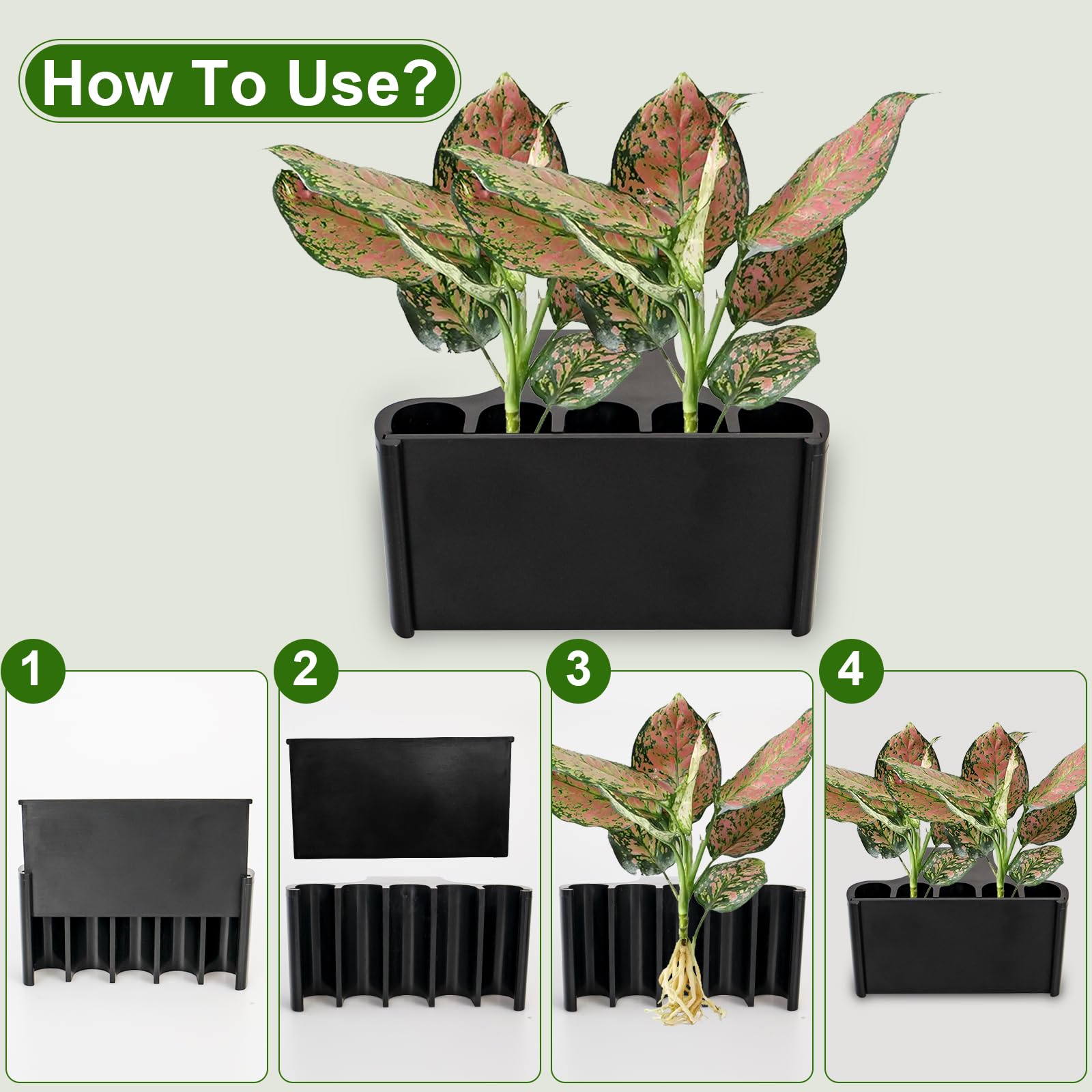 GLEFLE aquarium plant holder bottom porous design promotes healthy root growth and water circulation