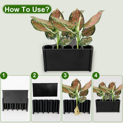 GLEFLE aquarium plant holder bottom porous design promotes healthy root growth and water circulation